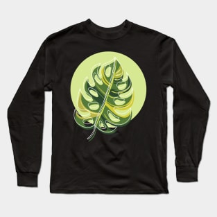 Monstera Leaf Long Sleeve T-Shirt